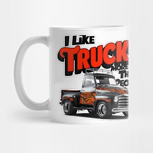 I like trucks more than people Humorous Auto Enthusiast tee 3 Mug